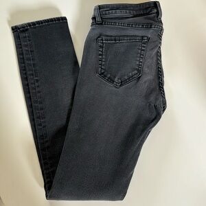 R13 size 25 black skinny jean